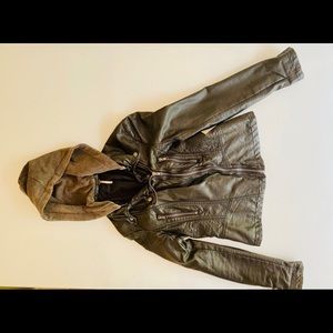 Free People Vegan Leather Jacket (size 4)